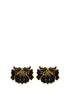 Mini Poppy Black Earrings